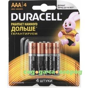 Фото Литиевые батарейки duracell lr03-4bl basic cn 4 штуки в блистере б0026813