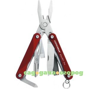 Фото Мультитул leatherman squirt ps4 9 функций, красный 831227