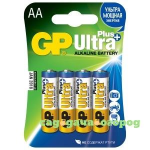 Фото Батарейки gp aa 4шт ultra plus alkaline lr6 15aup-2cr4