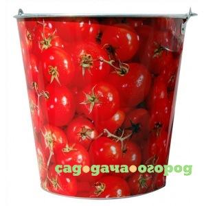 Фото Оцинкованное ведро для непищевых продуктов на 5 литров центроинструмент помидоры 1040-5-2