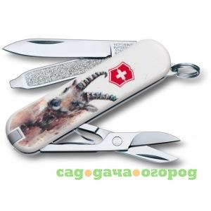 Фото Нож-брелок victorinox classic le 2016 0.6223.l1610 58 мм, 7 функций, capricorn