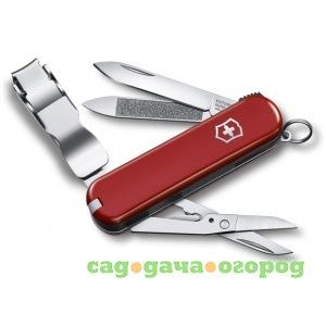 Фото Красный нож 65 мм 8 функций victorinox classic nail clip 580 0.6463