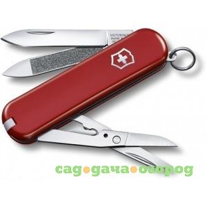 Фото Красный нож 65 мм 7 функций victorinox classic executive 81 0.6423