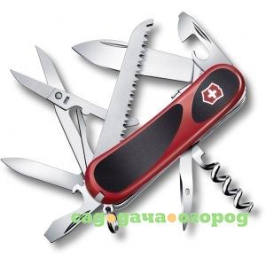 Фото Красный нож 85 мм 15 функций victorinox evogrip s17 2.3913.sc