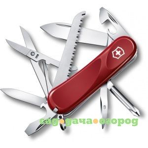 Фото Красный нож 85 мм 15 функций victorinox evolution 18 2.4913.e