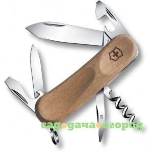 Фото Нож 85 мм 11 функций дерево victorinox evowood 10 2.3801.63