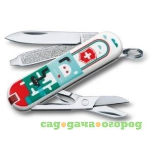 Фото Нож-брелок victorinox classic le 2015 0.6223.l1502 58 мм, 7 функций, sea world