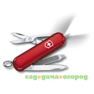 Фото Нож-брелок victorinox classic signature lite 0.6226 58 мм, 7 функций, красный