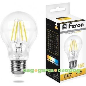 Фото Светодиодная лампа feron 7w 230v e27 2700k, lb-57 25569