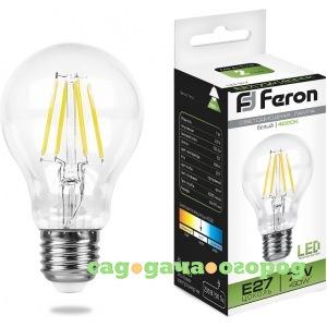 Фото Светодиодная лампа feron 7w 230v e27 4000k, lb-57 25570