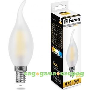 Фото Светодиодная лампа feron 5w 230v e14 2700k матовая, lb-59 25649