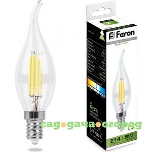 Фото Светодиодная лампа feron 5w 230v e14 4000k, lb-59 25576