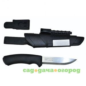 Фото Универсальный нож в пластиковых ножнах morakniv bushcraft survival