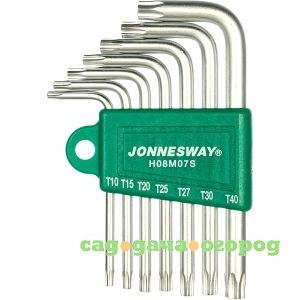 Фото Комплект угловых ключей jonnesway torx h08m07s