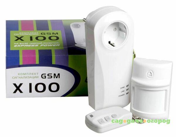 Фото GSM-сигнализация (розеточный модуль +датчик) цвет белый EXPRESS