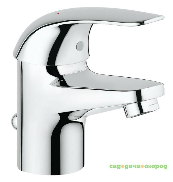 Фото Смеситель для раковины Grohe Euroeco с донным клапаном 23262000