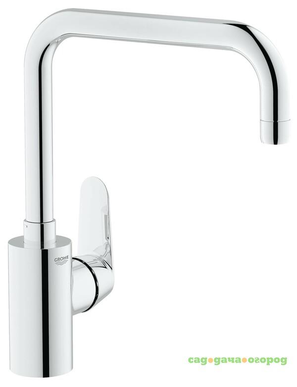 Фото Смеситель для кухни Grohe Eurodisc Cosmopolitan с высоким изливом 32259002