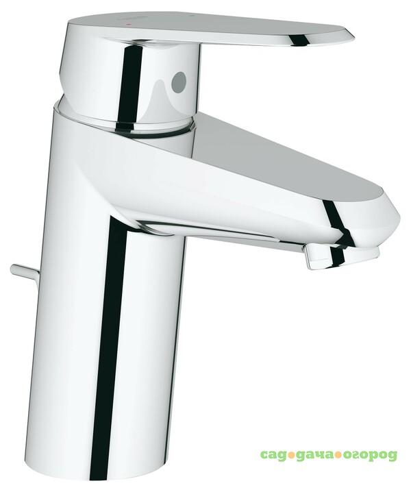 Фото Смеситель для раковины Grohe Eurodisc Cosmopolitan с донным клапаном и низким изливом 33190002