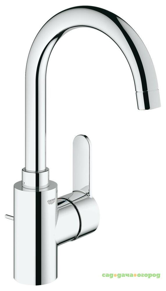 Фото Смеситель для раковины Grohe Eurostyle Cosmopolitan с донным клапаном и высоким изливом 23043002