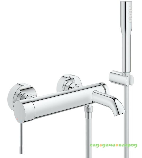 Фото Смеситель для ванны Grohe Essence+ с душевым гарнитуром 33628001