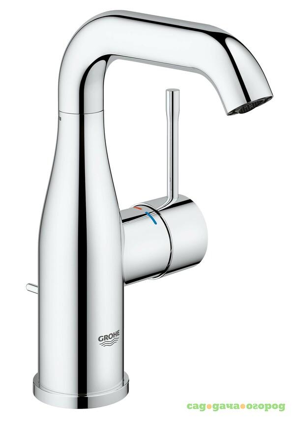 Фото Смеситель для раковины Grohe Essence+ с донным клапаном и средним изливом 23462001