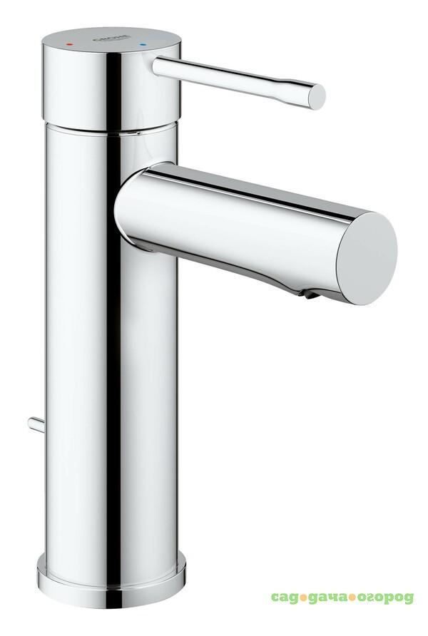 Фото Смеситель для раковины Grohe Essence+ с донным клапаном и низким изливом 23379001