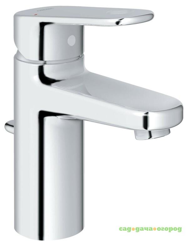 Фото Смеситель для раковины Grohe Europlus с донным клапаном 32612002