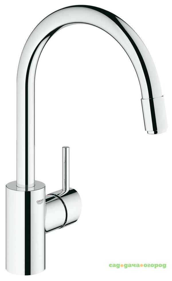 Фото Смеситель для кухни Grohe Concetto с выдвижным высоким изливом 32663001