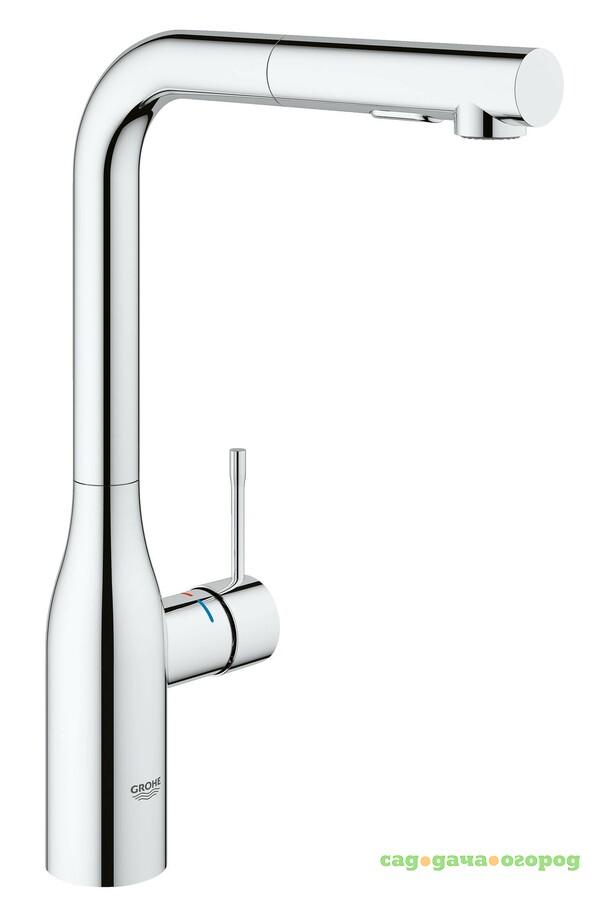 Фото Смеситель для кухни Grohe Essence+ с высоким изливом и выдвижной лейкой 30270000