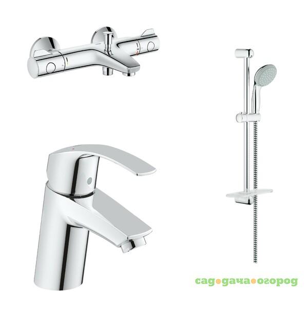 Фото Комплект для ванны Grohe EurosSmart+Grohtherm 124422