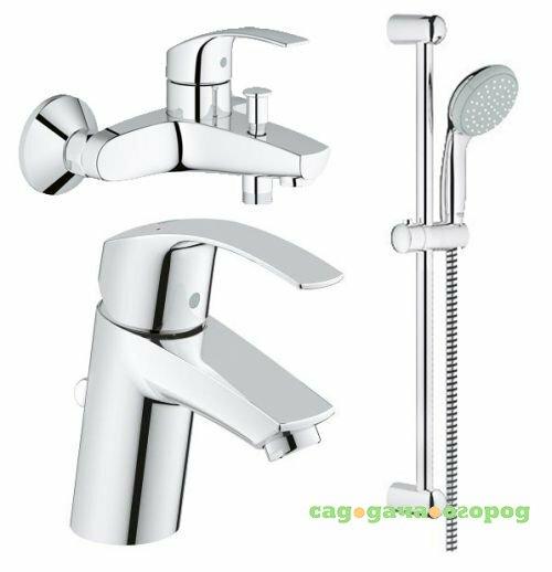 Фото Комплект для ванны Grohe Eurosmart с душевым гарнитуром 123570