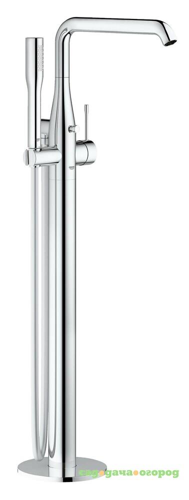 Фото Смеситель для ванны Grohe Essence+ с душевым гарнитуром, свободностоящий 23491001