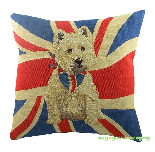 Фото Подушка с принтом Union Jack Westie