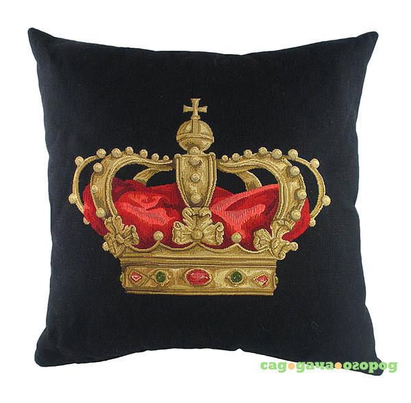 Фото Подушка с принтом King Crown Black