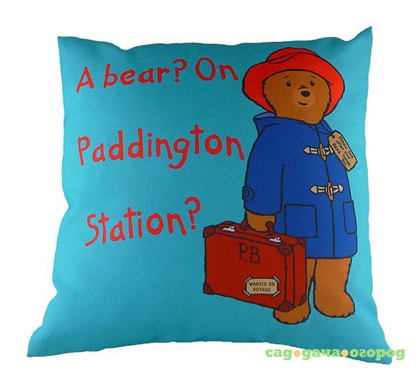 Фото Подушка с принтом Paddington Bear Blue