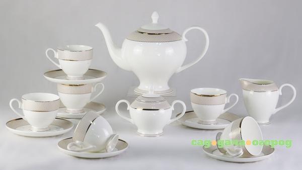 Фото Чайный сервиз Bianko 17 Pcs Tea Set из фарфора