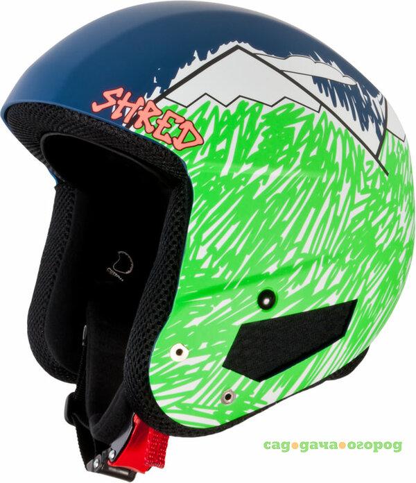 Фото Шлем зимний Shred 15-16 Mega Brain Bucket RH Needmoresnow Navyblue/Green