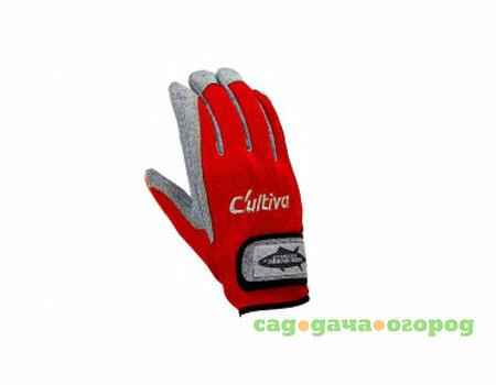 Фото , Перчатки Jigging Glove, Red/Gray, LL, арт.9657-RED-LL