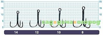 Фото , Крючки Stinger Treble ST-11BC, №10, 8шт.