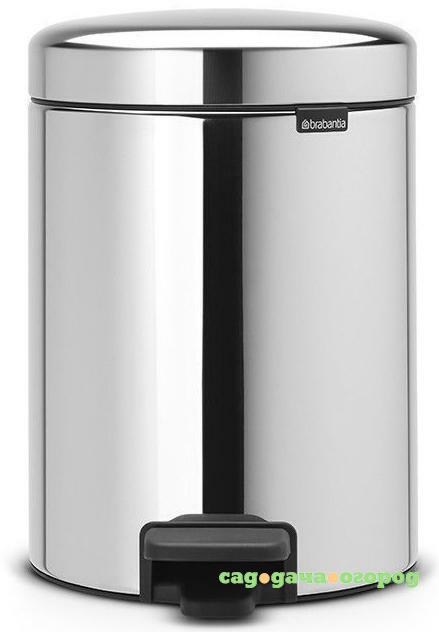 Фото Brabantia NewIcon (3 л) - мусорный бак с педалью 113147