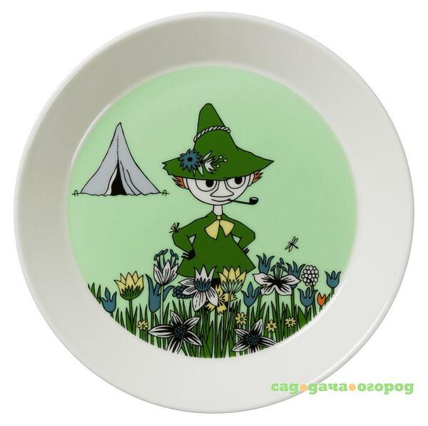 Фото Moomin Тарелка Снусмумрик зеленая 19cm