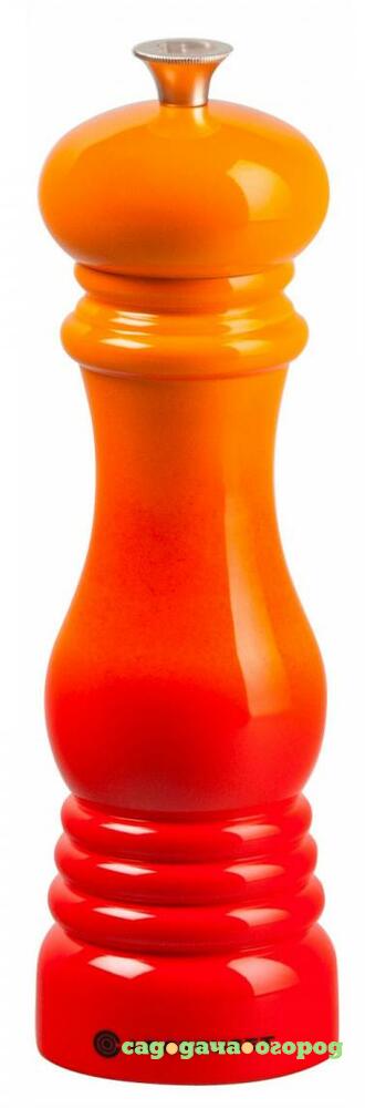 Фото LE CREUSET Мельница для перца 15 см , пластик, оранжевая лава