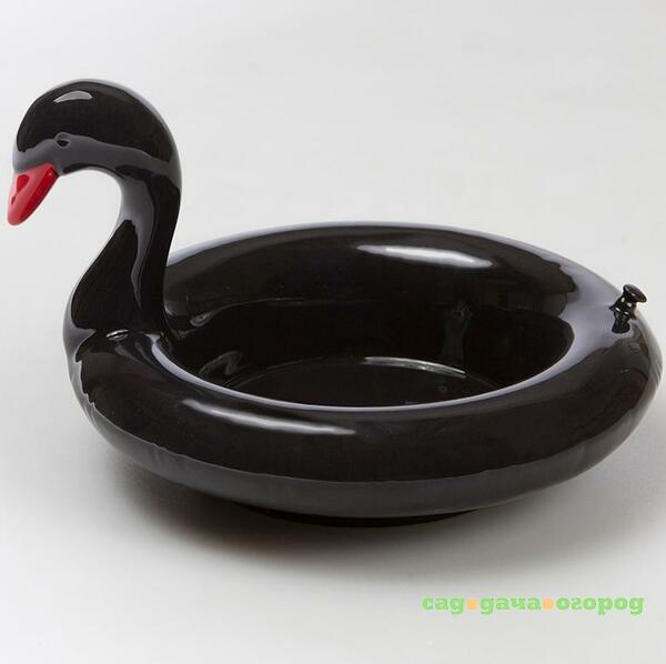 Фото Doiy Миска сервировочная керамическая Floatie Black Swan
