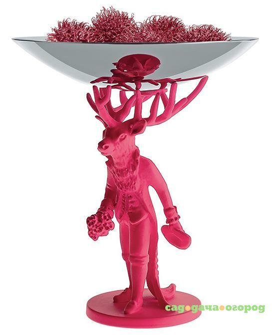 Фото Alessi Блюдо декоративное Furbo розовое