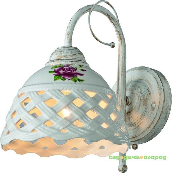 Фото Настенное бра Arte Lamp WICKER A6616AP-1WG