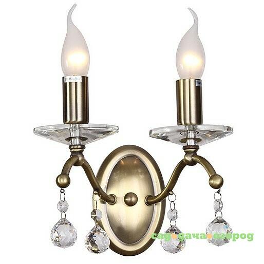 Фото Настенное бра ID lamp Hartford 254/2A-Oldbronze