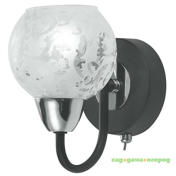 Фото Настенное бра ID lamp Cleveland 382/1PF-Blackchrome