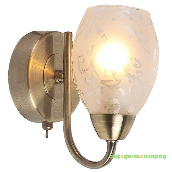 Фото Настенное бра ID lamp Akron 201/1A-Oldbronze