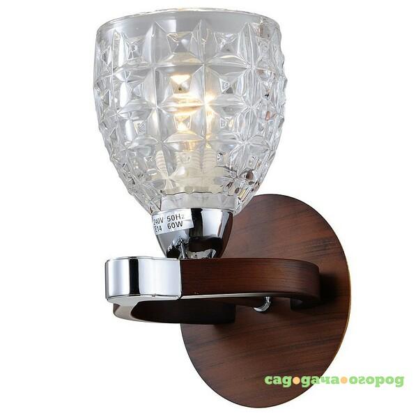 Фото Настенное бра N-Light N-Light 415 415-01-11 chrome + walnut