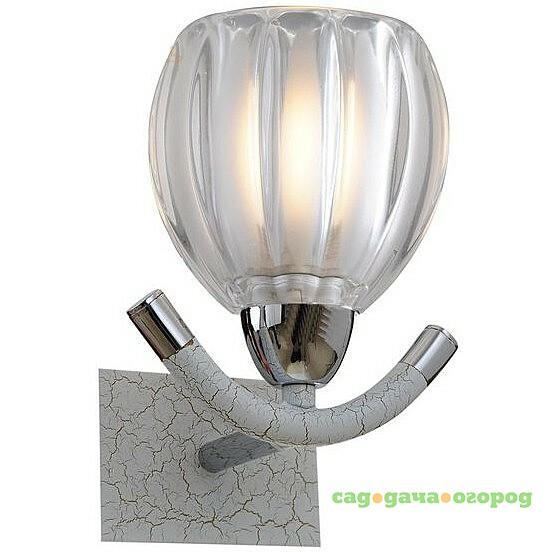 Фото Настенное бра N-Light N-Light 407 407-01-11CWCBB chrome + white crack